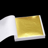 Garvee Foglie d'Oro 24K per Decorazioni Artistiche - 100 Fogli 9x9 cm - Rame e Alluminio - Flessibile e Resistente - Progetti DIY e Feste