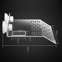 Garvee, grande piattaforma prendisole per tartarughe con 2 ventose per acquario, bianco