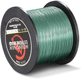Garvee Cordoncino Intrecciato 4 Fili 50lb 0,36mm Verde Scuro per Acque Dolci e Salate 500m Professionisti