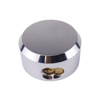 Lucchetti Garvee 6271 con grillo nascosto, lucchetto a disco da hockey per impieghi gravosi, M8 x 80 mm, acciaio cromato per magazzini e container