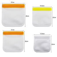 Sacchetti per alimenti riutilizzabili Garvee, set da 6 pezzi, senza BPA, per cucina e conservazione, adatti al congelatore, versatili