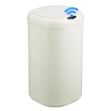 Pattumiera automatica Garvee da 30.3 L con sensore touchless, in acciaio inossidabile, per cucina e ufficio, rotonda, silenziosa