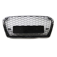 Garvee Griglia Anteriore a Nido d'Ape per A4L RS4 2017-2019, Telaio Resistente, Design Sportivo, ABS, Versione Europea, Nero