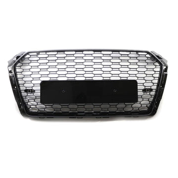 Garvee Griglia Anteriore a Nido d'Ape per A4L RS4 2017-2019, Telaio Resistente, Design Sportivo, ABS, Versione Europea, Nero