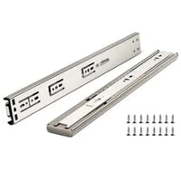 Guide per cassetti Garvee da 12/14/16 pollici, estensione completa, cuscinetti a sfera, montaggio laterale in metallo a 3 vie, robuste per mobili e armadi.