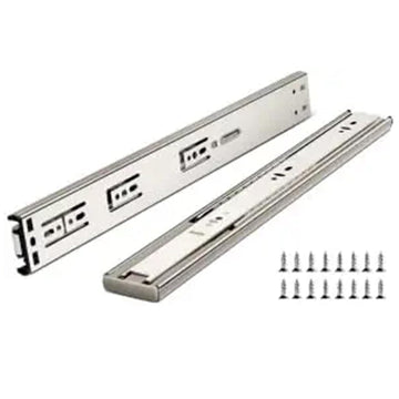 Guide per cassetti Garvee da 12/14/16 pollici, estensione completa, cuscinetti a sfera, montaggio laterale in metallo a 3 vie, robuste per mobili e armadi.