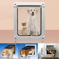 Garvee Porta per Cani Nera in ABS Silenziosa con Spazzole Integrate Montaggio Facile Varie Misure