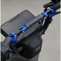 Garvee Balance Bar per moto, estensione manubrio regolabile in lega di alluminio da 22 mm, rossa, universale per fuoristrada e strada