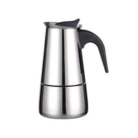Moka in acciaio inox Garvee Espresso Maker – 2-4 tazze (≈200 ml), caffettiera italiana, argento, qualità per uso domestico