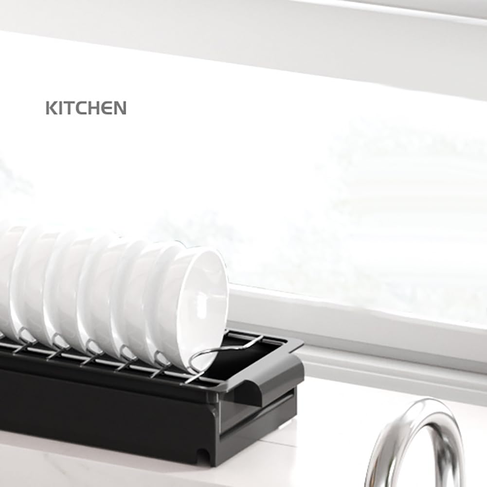 Cassetto da cucina estensibile Garvee, organizer telescopico in acciaio inox per dispensa e bagno, non richiede fori, versatile, moderno