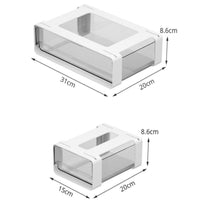 Organizzatore per cassetti estensibile Garvee per mobili da cucina, cassetti, bianco, piccolo, versatile