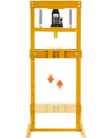 Garvee Pressa Idraulica da Officina 20 Ton Telaio H Robusto Tavolo Regolabile Acciaio Sistema Jack a Bottiglia Per Officina e Garage - Yellow