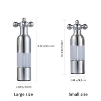 Set macina sale e macina pepe Garvee, acciaio inossidabile, ricaricabile, regolabile, per casa e cucina, macina spezie compatto