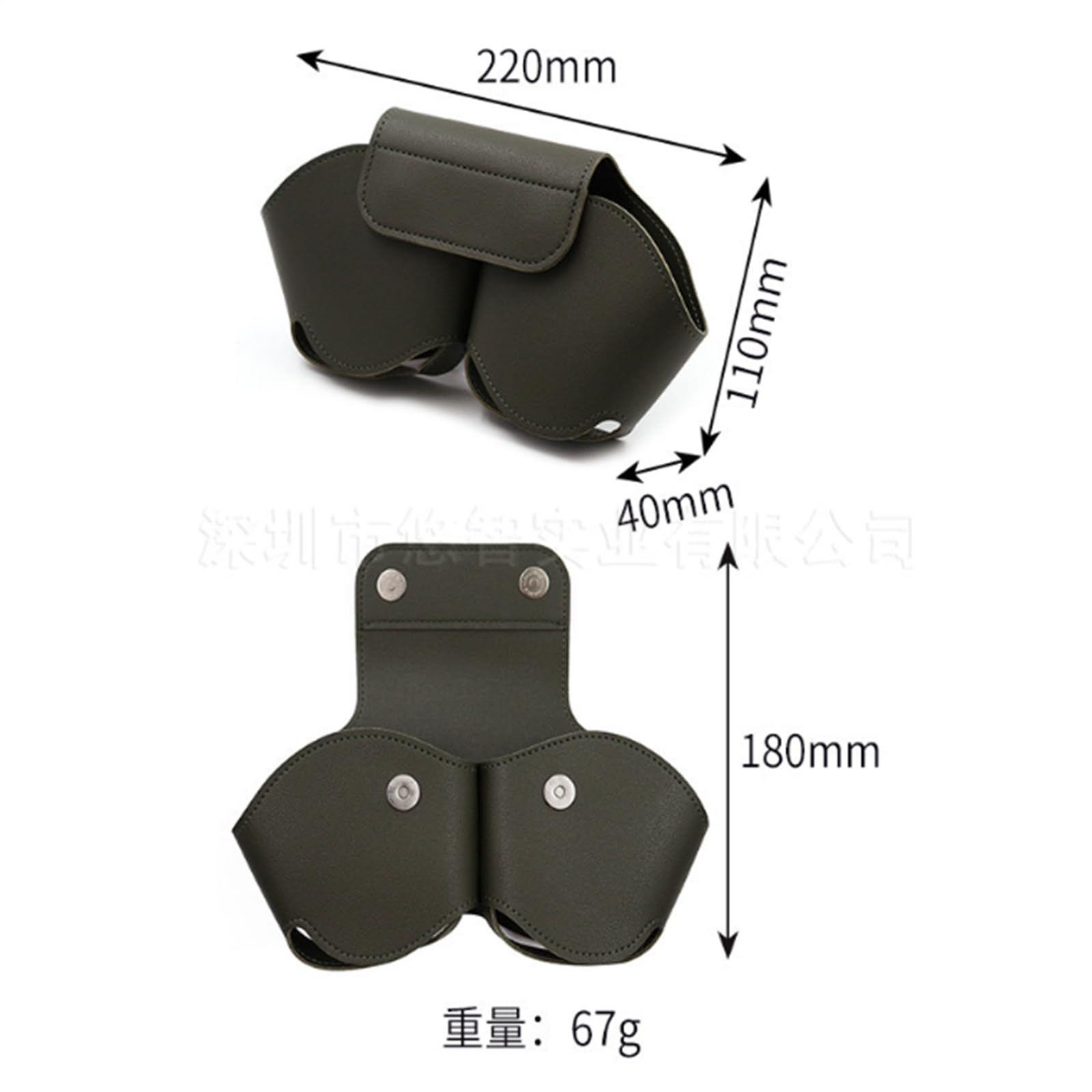 Custodia per cuffie Garvee con modalità di sospensione automatica, custodia portatile antigraffio, blu