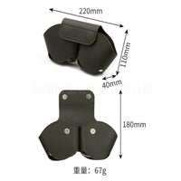 Custodia per cuffie Garvee con modalità di sospensione automatica, custodia portatile antigraffio, blu