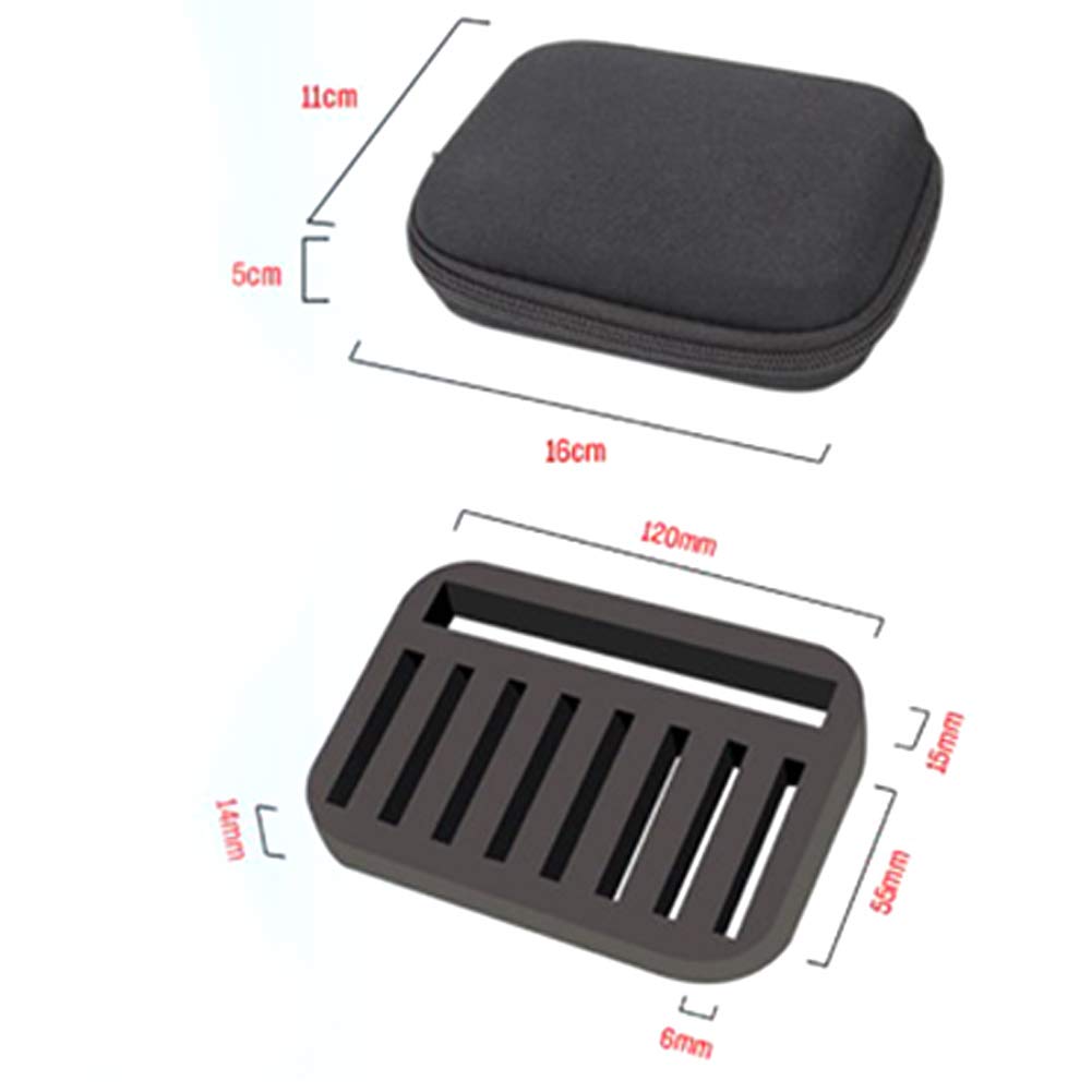 Set di 16 cucchiaini da pesca Garvee con borsa, lame rotanti luminose, nucleo in schiuma resistente, per trote e persici, nero, acqua dolce e salata