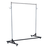 Garvee Portabiti Portatile Z Rack Acciaio Inossidabile Ruote 360° con Freno Base Anidabile Nero e Argento 100 kg Soggiorno e Camera da Letto - Nero