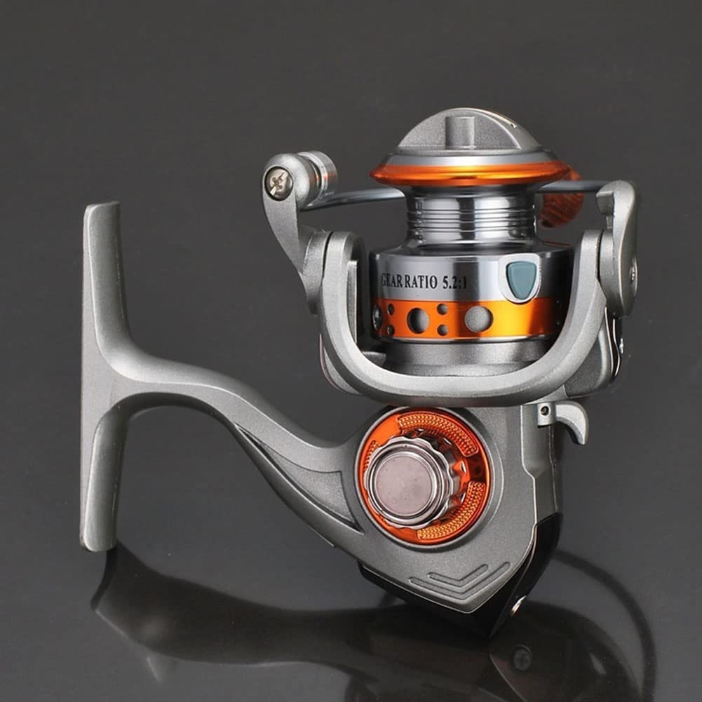 Garvee Mini Spinrolle Hochgeschwindigkeitsrolle Vollmetallrolle Leichtes Design Ergonomischer Griff Kompaktrolle Süßwasser Angelzubehör Für Seen Und Flüsse