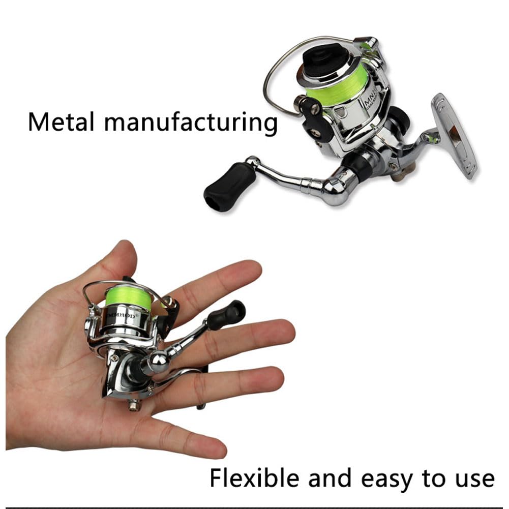 Garvee Set Canne Da Pesca Telescopiche E Mulinello Spinning Compatto Leggero Per Acqua Dolce E Salata Viaggi Outdoor