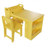 Garvee Set Tavolo e Sedie per Bambini Tavolo Attività in Legno Multiuso per Disegno e Studio Casa e Scuola