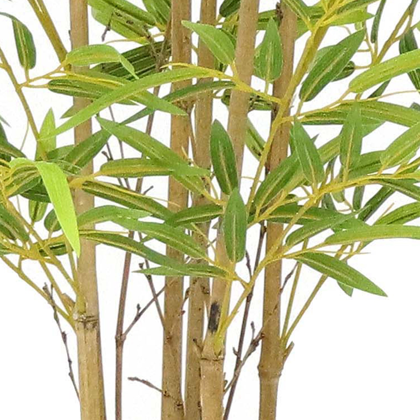 Albero di bambù artificiale Garvee da 4 piedi con tronco in legno e base in cemento per decorazioni interne ed esterne, verde, facile da mantenere