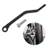 Garvee Catena Catcher in Fibra di Carbonio Ultralight per Moto e Bici - Stabilizzatore Catena Anti-Caduta - Montaggio Rapido Senza Attrezzi - Nero, 93x10.6x2.5mm