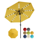 Garvee Ombrellone Da Patio 9FT Con Protezione UV E Tela Impermeabile, Blu Navy, Giardino E Piscina - Yellow
