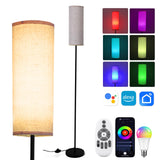 Lampada da terra Garvee per soggiorno RGBCW LED dimmerabile con telecomando e app 167 cm nero
