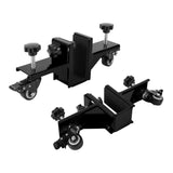 Garvee Kit Installazione Porta 2 Pezzi Capacità 750 LB Carrello Porta Professionale Acciaio Resistente Uso Edile e Ristrutturazioni - Black
