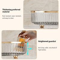 Garvee Portaspezie Rotante 27 cm Trasparente Organizzatore da Cucina Rotondo, Multifunzionale, Salvaspazio