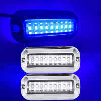 Garvee Luci Marine 27 LED Sottomarine per Barca, Acciaio Inox, Ideali per Pesca Notturna e Yachting, 2 Pezzi, Argento