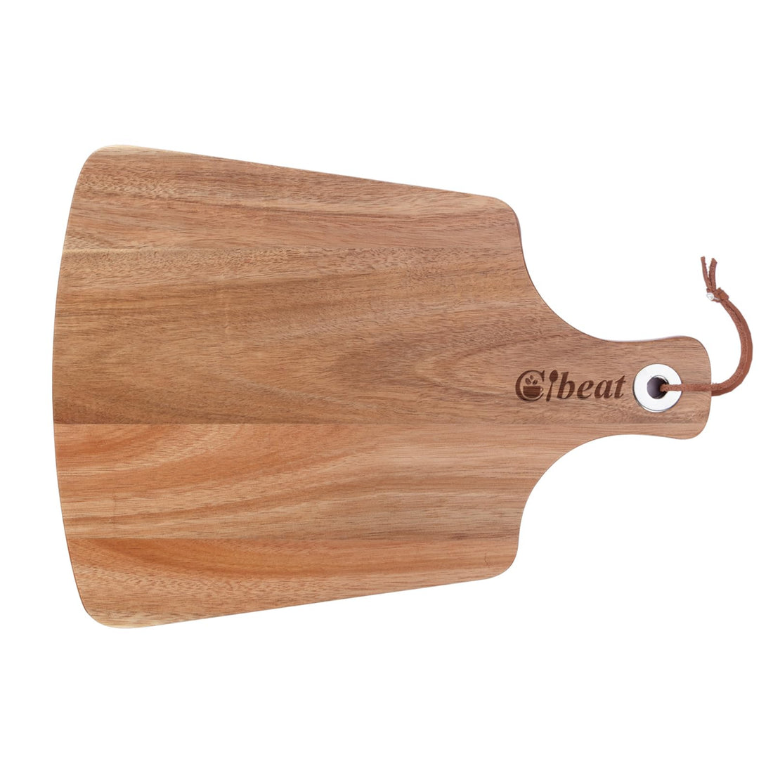 Tagliere per formaggi Garvee, tagliere in legno di acacia con manico per feste, 15x10 pollici, legno naturale, design reversibile