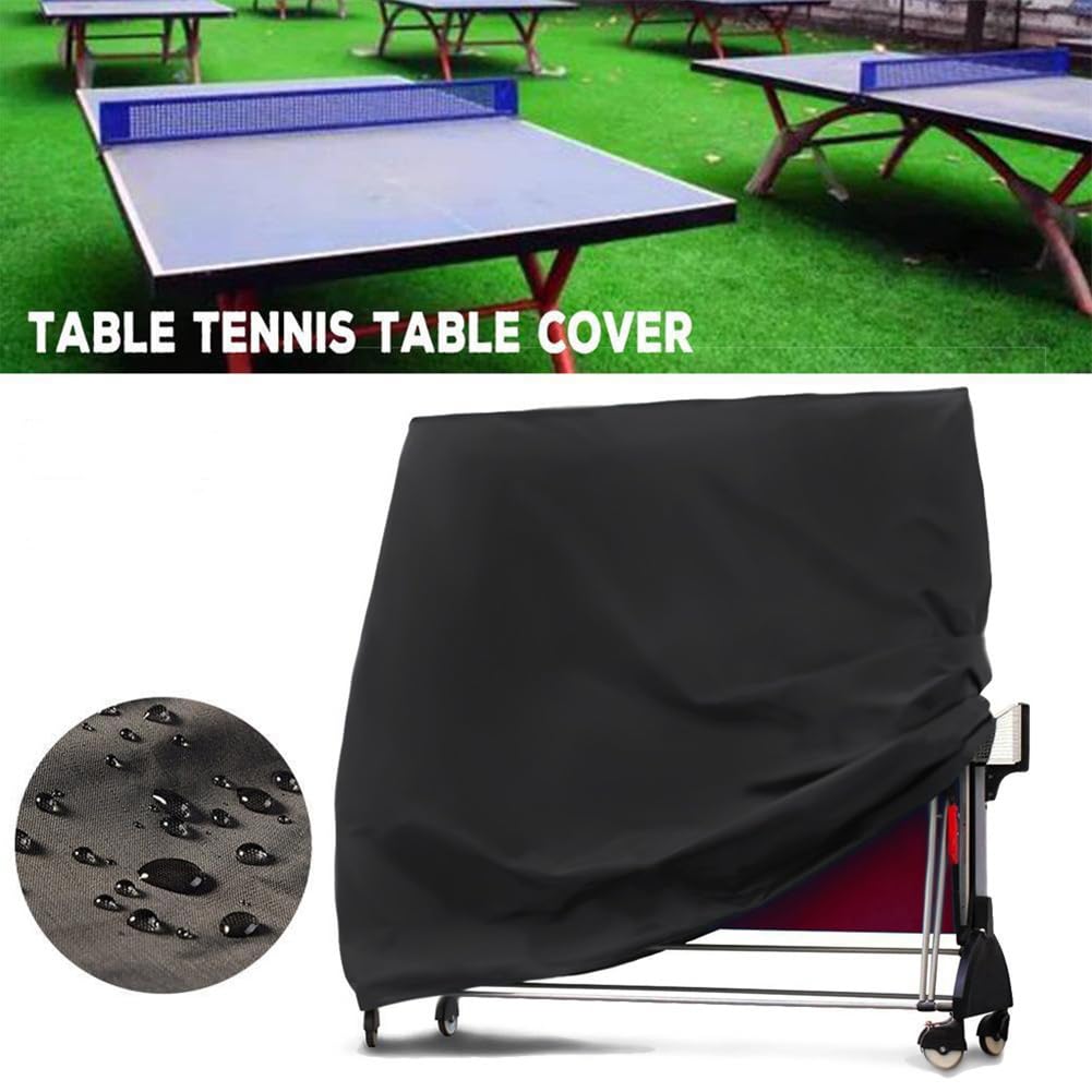 Garvee Copertura per Tavolo da Ping Pong 155x75x144 cm Impermeabile Protezione UV Argento Per Tavolo da Ping Pong da Interno ed Esterno