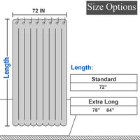 Tappetino doccia GARVEE in tessuto spesso, idrorepellente, moderno, per bagno, doccia, 72x96 pollici, cachi