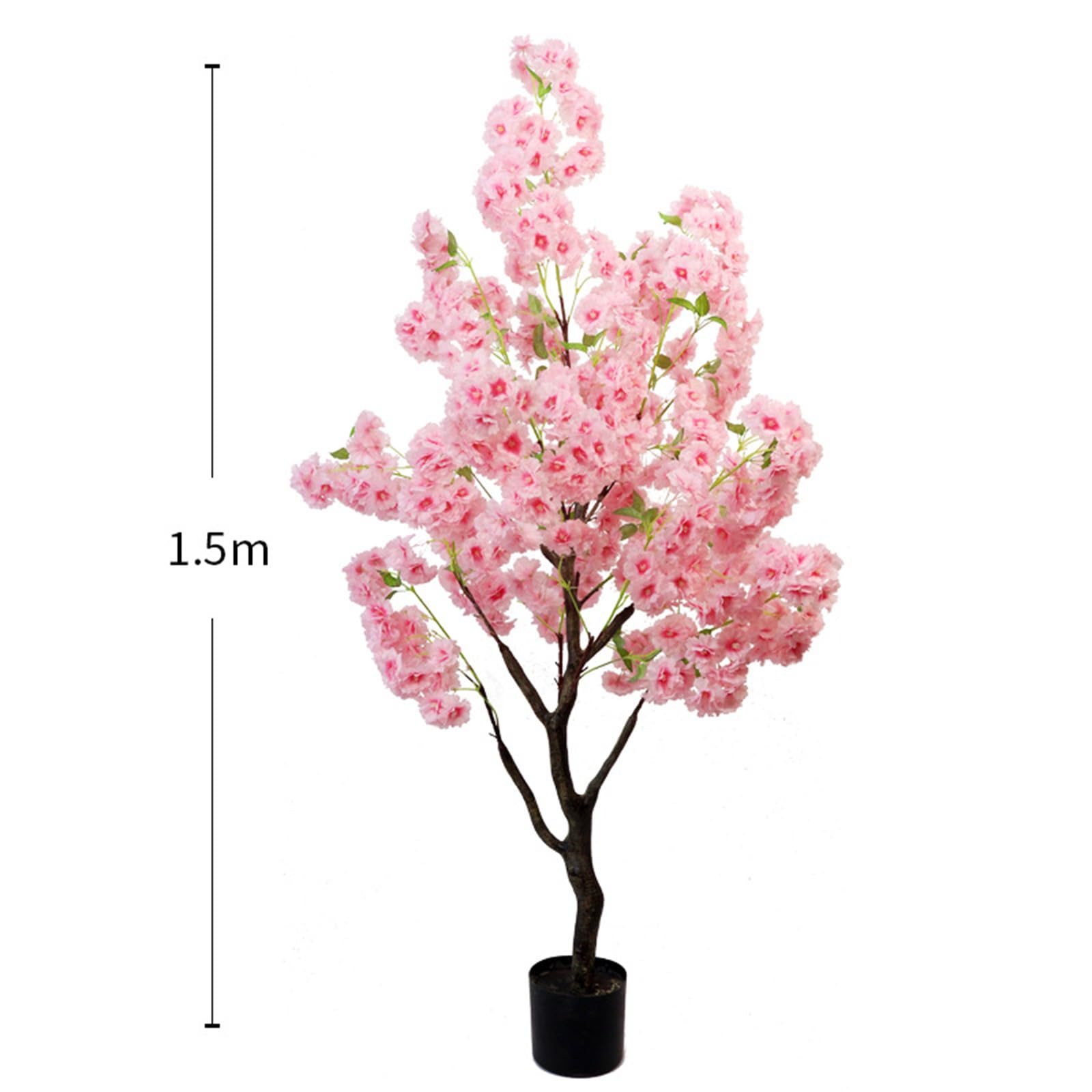 Albero di ciliegio artificiale Garvee da 150 cm, realistico, facile da pulire, rami regolabili, plastica, decorativo per matrimoni e casa