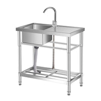 Lavello in acciaio inox Garvee da 30 pollici a vasca singola – 76x41x76 cm, lavello da incasso in acciaio inox 304 per la ristrutturazione della cucina o per nuove costruzioni, con qualità durevole.