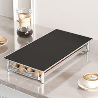 Cassetto portaoggetti Garvee per 40 capsule di caffè, robusto portacapsule con design scorrevole, 40,5x22x5,7 cm, antracite, per cucina e postazione caffè