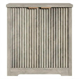 Garvee Mobile Buffet con Ante Fluted Armadietto da Soggiorno con Ripiano Regolabile Legno Ingegnerizzato Moderno Multiuso per Sala da Pranzo e Ingresso Naturale - Grey