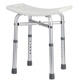 Sedia da doccia Garvee, altezza regolabile, telaio in alluminio, antiscivolo, per anziani e disabili, vasca da bagno interna, larghezza seduta 30.48 cm