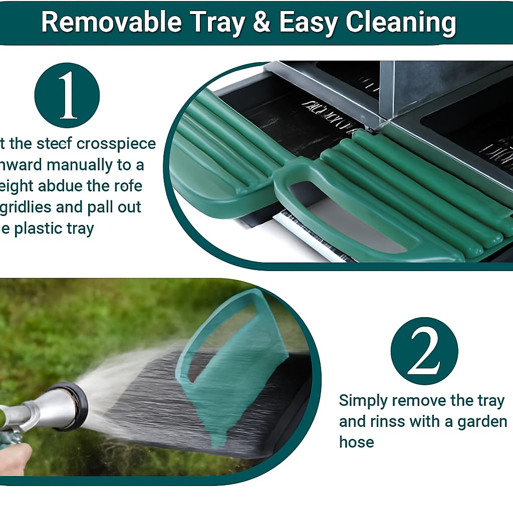 Nido per polli Garvee in acciaio zincato con 3 scomparti per pollaio, raccolta uova a scomparsa, ventilato, durevole, montaggio versatile