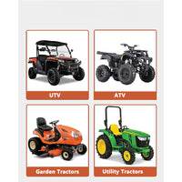 Erpice trainato Garvee da 66" per trattore ATV UTV, in acciaio, largo 66", nero, con supporti per pesi e attacco a perno universale