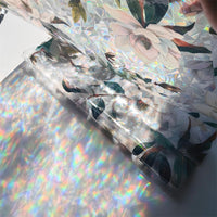 Pellicola per finestre Garvee, opaca, autoadesiva, per la privacy, 43x200 cm, pellicola arcobaleno 3D colorata, anti-UV