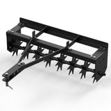 Garvee Aeratore a Spike Trainabile 81 cm con Denti in Acciaio, Profondità Regolabile, Barra Extra Larga per Prato e Agricoltura, 81 cm, Acciaio