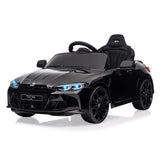 Garvee Kids Electric Car 12V con licenza BMW M4 con telecomando 2.4G, USB, musica LED, stabile, sicura, multicolore - Nero