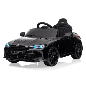 Garvee Kids Electric Car 12V con licenza BMW M4 con telecomando 2.4G, USB, musica LED, stabile, sicura, multicolore