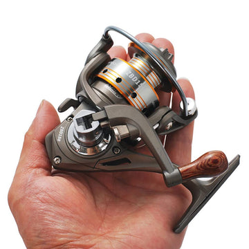 Garvee Mini Spinrolle Hochgeschwindigkeitsrolle Vollmetallrolle Leichtes Design Ergonomischer Griff Kompaktrolle Süßwasser Angelzubehör Für Seen Und Flüsse