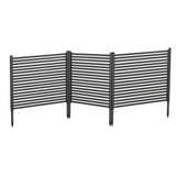 Garvee Recinzione da Giardino 3 Pannelli Barriera Metallica Antiruggine per Orto e Patio Altezza 120cm Acciaio Resistente