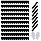 Garvee Bordo Paesaggistico in Acciaio Zincato, 10 Pezzi, Resistente alle Intemperie, Flessibile, con Picchetti, per Giardini e Aiuole, Dimensioni Standard, Colore Ruggine - 40*8Inch 10-Pack Black