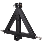 Garvee Gancio Rimorchio 3 Punti con Ricevitore 2 Pollici, Adattatore Traino Categoria 1, Acciaio Verniciato Nero, Per Trattori BX e Altri, 71 cm x 53,1 cm