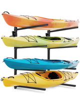 Garvee Supporto Kayak 4 Posti Regolabile Capacità 180 kg Acciaio Q235 Montaggio a Parete Nero